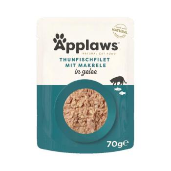 32x70g Applaws aszpikban, tonhal&makréla, tasakban gazdaságos csomag nedves macskatáp kép