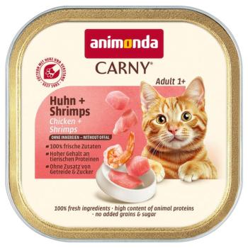 32x85g animonda Carny Adult csirke & garnéla nedves macskatáp