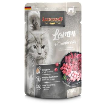 32x85g Leonardo Finest Selection Bárány & vörösáfonya tasakos nedves macskatáp kép