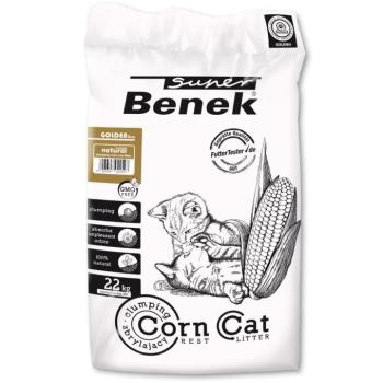 35 l (kb. 22 kg) Benek Super Corn Cat Golden macskaalom kép