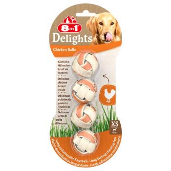 36g (4db) 8in1 Delights csirke rágólabda kutyasnack kép