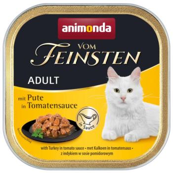 36x100g animonda vom Feinsten Adult NoGrain szószban nedves macskatáp-Pulyka paradicsomszószban kép