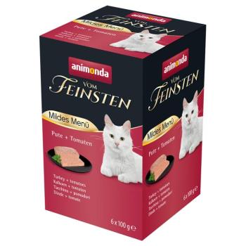 36x100g animonda vom Feinsten Mildes Menü Adult Pulyka & paradicsom nedves macskatáp kép
