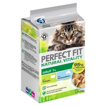 36x50g Perfect Fit Natural Vitality nyílt tengeri hal & pulyka nedves macskatáp kép