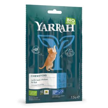 3db Yarrah Bio marha, bio csirke & hal étrend-kiegészítő eledel macskáknak kép