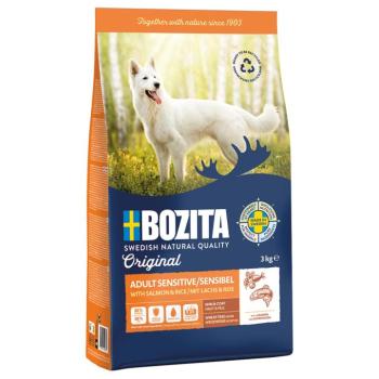3kg Bozita Original Adult Sensitive bőr & szőrzet száraz kutyatáp kép