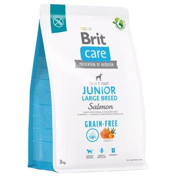 3kg Brit Care Dog Grain-free Junior Large Breed salmon & potato száraz kutyatáp kép