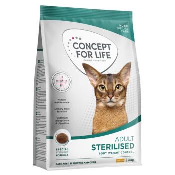 3kg Concept for Life Streilised Cat csirke száraz macskatáp javított receptúrával