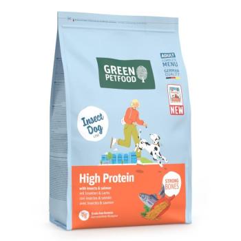 3kgGreen Petfood High Protein rovarok & lazac száraz kutyatáp kép