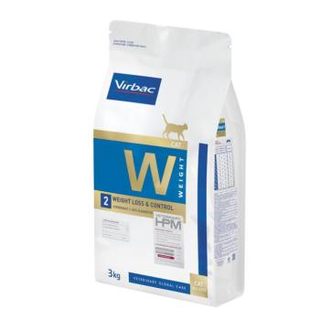 3kg Virbac Veterinary HPM Cat Weight Loss and Control W2 száraz macskatáp kép