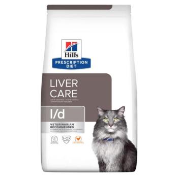 3x1,5kg Hill's Prescription Diet l/d Liver Care száraz macska eledel csirke kép