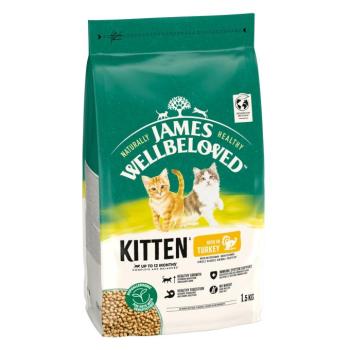 3x1,5kg James Wellbeloved Kitten Hypoallergenic pulyka & rizs száraz macskatáp kép