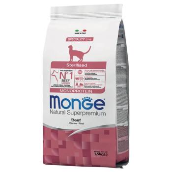 3x1,5kg Monge Monoprotein Sterilized száraz macskatáp kép