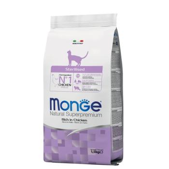 3x1,5kg Monge Sterilised csirke száraz macskatáp kép