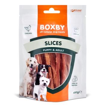 3x100 Boxby Slices csirke étrend-kiegészítő eledel kutyáknak kép