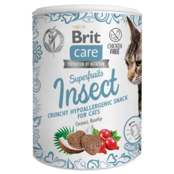 3x100g Brit Care Superfruits & rovarok macskasnack kép