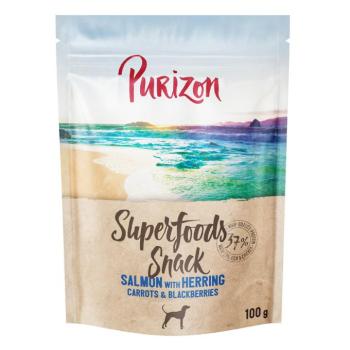 3x100g Purizon Superfoods Lazac, hering, sárgarépa & szederkutyasnack kép