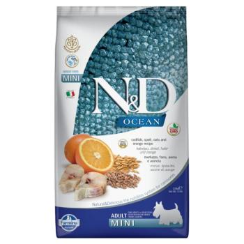 3x2,5kg N&D egészséges gabona Ocean Adult Mini tőkehal & narancs szárz kutyatáp kép