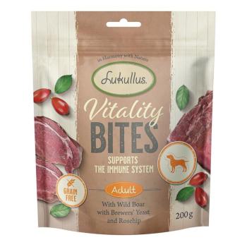 3x200g Lukullus Vitality Bites vaddisznó kutyasnaqck immunrendszer támogatására (gabonamentes) kép