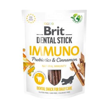3x251g (3x7db) Brit Dental Stick Immuno Probiotics & Cinnamon kutyasnack kép