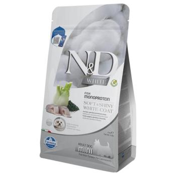 3x2kg N&D Adult Mini White tengeri sügér, édeskömény és spirulina száraz kutyatáp kép