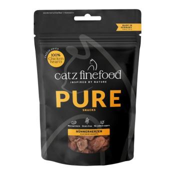 3x35g catz finefood Pure Snacks csirkeszív macskasnack