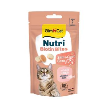 3x40g GimCat Nutri Biotin Bites lazaccal étrend-kiegészítő eledel macskáknak kép