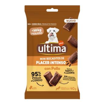 3x40g Ultima Dog Mini Snack csirke kutyasnack kép