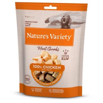 3x50g Nature's Variety Chunks csirke fagyasztva szárított kutyasnack 2+1 ingyen