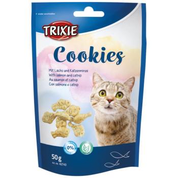 3x50g Trixie Cookies lazac & macskamenta macskasnack kép