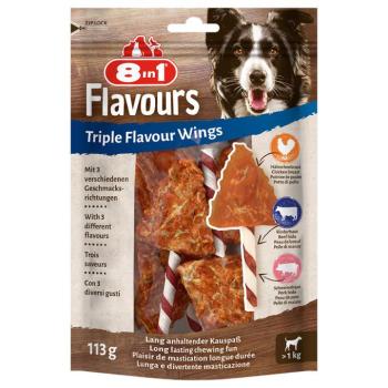 3x6db 8in1 Triple Flavour Wings rágórúd kutyasnack kép