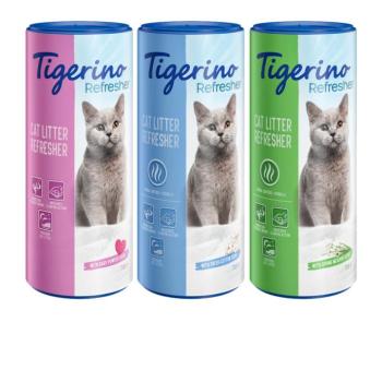 3x700g Tigerino Refresher - alom szagtalanító macskáknak próbacsomagban 3 különböző illattal kép
