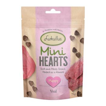 3x75g Lukullus Puppy Mini Hearts borjú (gabonamentes) kölyökkutyasnack kép