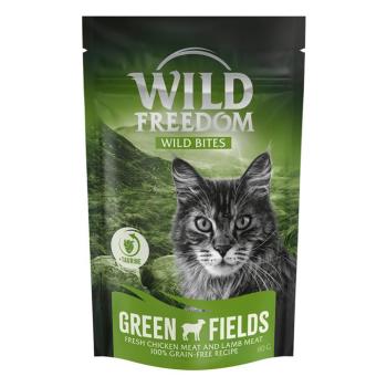 3x80g Wild Freedom Wild Bites Green Fields - csirke & bárány gabonamentes macskasnack kép