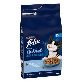 4 kg Felix Senior Duplán finom csirke & pulyka száraz macskaeledel kép