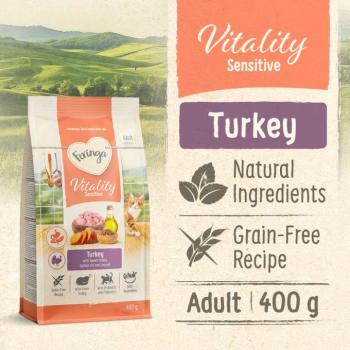 400g Feringa Vitality Sensitive pulyka száraz macskatáp kép