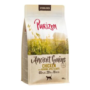 400g Purizon Adult Sterilised csirke & hal - ősgabona száraz macskatáp kép
