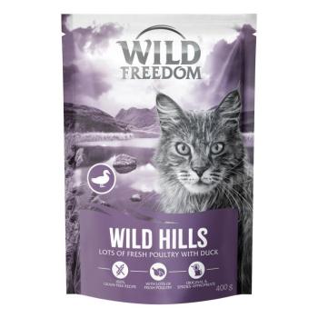 400g Wild Freedom Adult 'Wild Hills' gabonamentes - kacsa száraz macskatáp új receptúrával kép