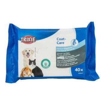 40db Trixie univerzális törlőkendő kutyáknak, macskáknak, madaraknak, kisállatoknak kép