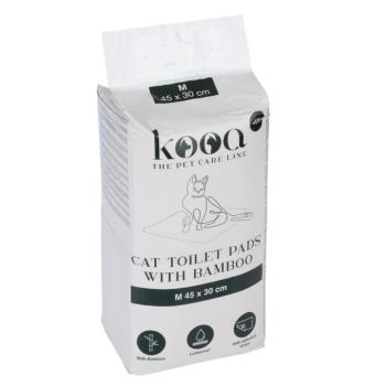 40x kooa kiképző alátét bambusszal kooa fedett macska wc-hez öko műanyagból, H 45 x Sz 30 cm kép