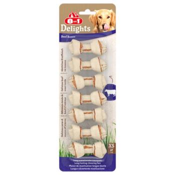 42db (504g) 8in1 Delights rágócsont marha, XS méret, kutyasnack kép