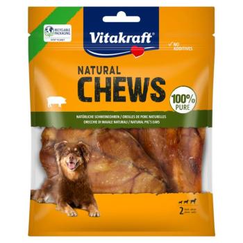 44g (2db) Vitakraft Natural Chews natúr sertésfül kutyasnack kép