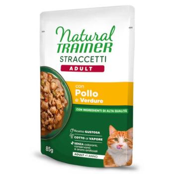 44x85g Natural Trainer csíkok szószban nedves macskatáp - Csirke kép