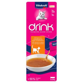 45x30g Vitakraft macskaital csirkével & taurinnal macskasnack kép