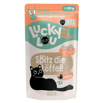 48x125g Lucky Lou Adult Szárnyas & nyúl nedves macskatáp kép