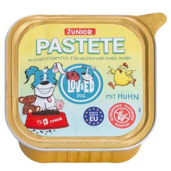 48x150g Lov & Ed pástétom Junior csirke nedves kutyatáp kép
