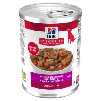 48x363g Hill's Science Plan Adult Stew nedves kutyatáp - Marha kép