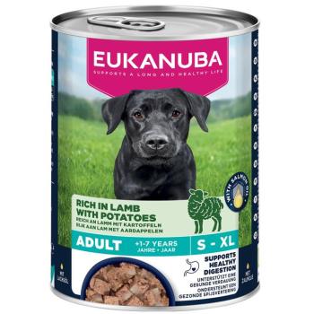 48x400g Eukanuba Adult burgonya & bárány nedves kutyatáp