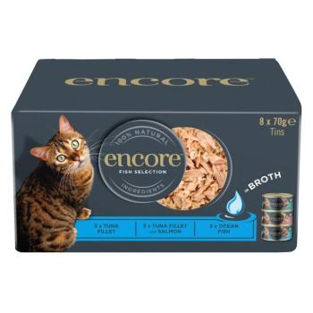 48x70g Encore halválogatás (3 fajtával) konzerv nedves macskatáp kép