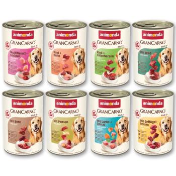 48x800g animonda GranCarno Adult nedves kutyaeledel 8 változattal